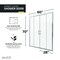 Anzzi Enchant 70in x 604in Framed Sliding Shower Door in Chrome SD-AZ15-01CH - alternate 7